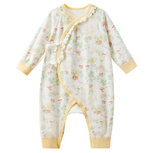 Mono de bebé unisex de algodón transpirable con frente inclinado, diseño Bosque de Hadas Cristalino, Otoño 2025 - Product Image 5