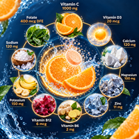 Tablet Multivitamin Efervesen Dewasa dengan Vitamin C 1000mg D3 Kalsium Magnesium Seng Rasa Jeruk Pasokan OEM