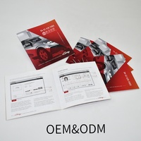 Brochure automobile personnalisée Papier couché imprimé avec couverture plastifiée mate pour catalogue de pièces et accessoires automobiles