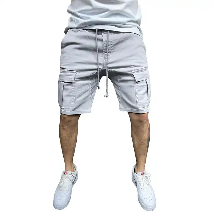 Dbdkejj Summer Men's Outdoor Camo1 Cargo Shorts Casual Half Pants Mid Waist  Drawstring Loose Shorts Khaki | Amazon.com