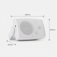 Altavoces de Pared de 6.5 Pulgadas, Altavoz de Audio PA para Interiores de 40W, Logotipo Personalizado para Escuelas, Oficinas, Hoteles, Parques Comerciales, Música de Fondo