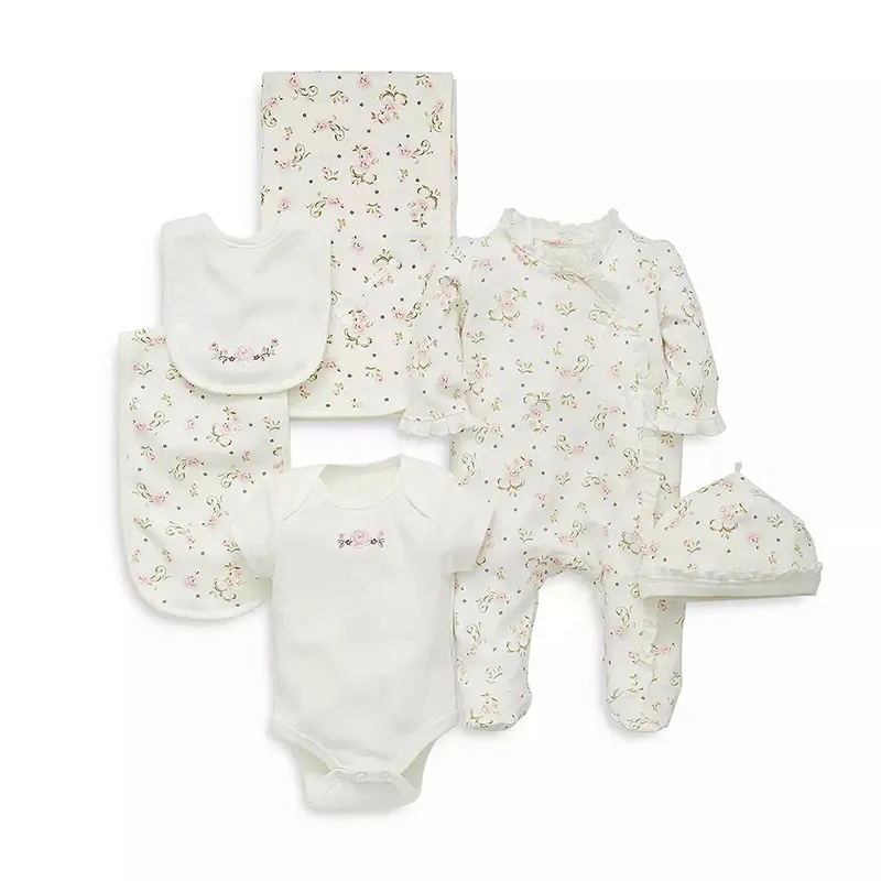 Vestido conversível de algodão orgânico para bebês, cobertor listrado, roupa de dormir para bebês, conjunto de roupas de dormir personalizadas para recém-nascidos