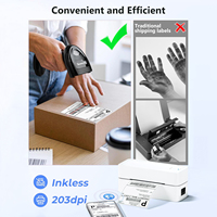 Offre Spéciale 4 pouces 100mm Tape Bin imprimante d'étiquettes thermiques pour l'impression d'autocollants adhésifs avec Bluetooth/USB pour magasin de logistique TDL408H