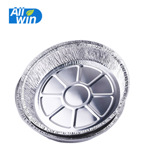 Teglie per <span class=keywords><strong>pizza</strong></span> monouso rotonde in <span class=keywords><strong>alluminio</strong></span> da 8 pollici con coperchi - Product Image 4