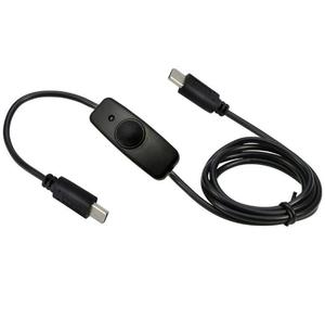 1.2m USB 2.0 <span class=keywords><strong>C</strong></span> mâle vers USB <span class=keywords><strong>C</strong></span> mâle charge d'alimentation interrupteur marche/arrêt <span class=keywords><strong>c</strong></span>âble de charge d'alimentation - Product Image 1