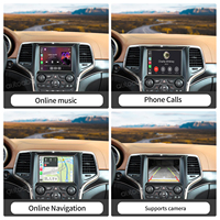 Kit Autoabc sans fil Apple CarPlay et Android Auto avec WiFi, Bluetooth et commande vocale pour Dodge Charger Challenger Durango Journey