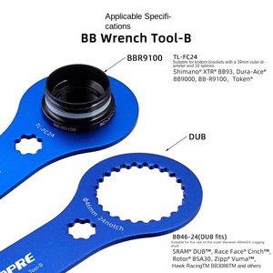 Herramienta Multifuncional Todo en Uno TOOPRE, Llave de Doble Extremo para Pedalier de Aleación de Aluminio, Éxito de Ventas Transfronterizo - Product Image 3
