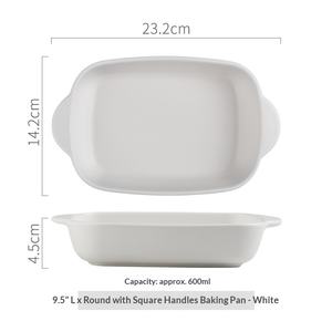 จานอบเซรามิกทรงสี่เหลี่ยมแบบนอร์ดิก จานข้าวอบ ดีไซน์หูจับคู่ <span class=keywords><strong>ใช้</strong></span><span class=keywords><strong>กับ</strong></span><span class=keywords><strong>ไมโครเวฟ</strong></span>และเตาอบได้ ภาชนะสำหรับใช้ในครัวเรือน - Product Image 6