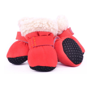 Grossista di alta qualità inverno caldo pet scarpe di cotone cane scarpe da neve anti-slip resistente all'usura scarpe per cani - Product Image 3