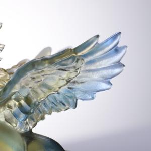 Điều hành cưỡi ngựa điêu khắc liuli pha lê Ngựa Thành Công biểu tượng phong thủy văn phòng trang trí sang trọng Kinh doanh Quà Tặng - Product Image 3