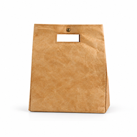 Sac à lunch isotherme en papier DuPont avec doublure en aluminium, sac à lunch thermique léger, sac de rangement alimentaire portable pour le travail