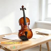 Violon électrique avec table en épicéa et dos/côtés en érable, touche en ébène pour performance professionnelle