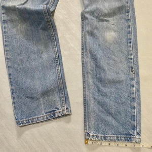 جينز دينم عتيق عريض الساق واسع مغسول بالحمض للرجال فضفاض مناسب لطراز عتيق متعدد الألوان - Product Image 3