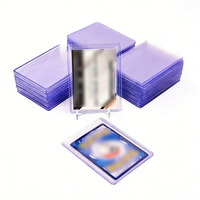 Protège-cartes de visite en PVC ultra transparent 35pt, format classique, pour cartes à encastrer