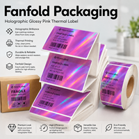 Rouleau d'étiquettes thermiques violettes pour identification de produits, OEM, autocollantes, personnalisées, étiquettes thermiques pour dates alimentaires, autocollants thermiques