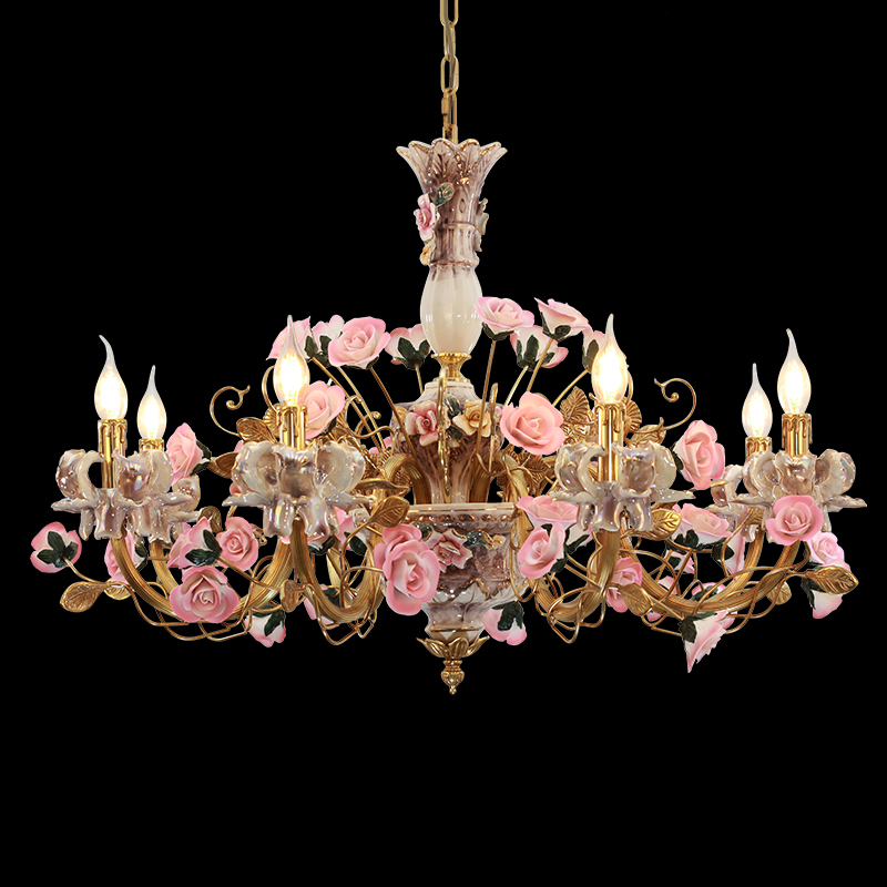 8 lampade/rosa