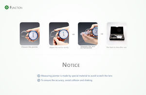 เครื่องวัดความหนาเลนส์แบบออปติคอล เครื่องวัดความหนาเลนส์แว่นตา เครื่องสอบเทียบเลนส์ เครื่องวัดความหนาเลนส์แบบออปติคอล - Product Image 4