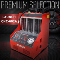 Limpiador y Probador de Inyectores LAUNCH CNC602A para Gasolina con Transformador de 220V, 1 Año de Garantía, Pantalla Digital