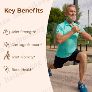 Glucosamina Condroitina MSM Cúrcuma Suplemento Cápsulas Glucosamina Condroitina Complexo com MSM Joint Support Supplement - Product Image 3