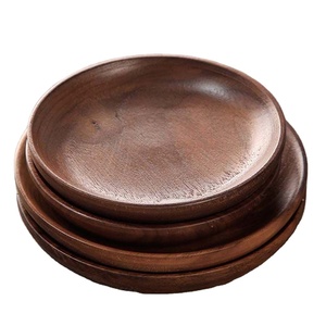 Acacia Solid <strong>Wood</strong> Custom Size Tea Serving Table <strong>Plate</strong> Snacks Food Fruit Cake Tea Dish Coffee Dessert Wooden for Home - Product Image 1