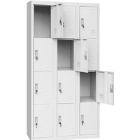 Grand casier de rangement personnalisé en métal pour salle de sport, 6 9 12 15 portes