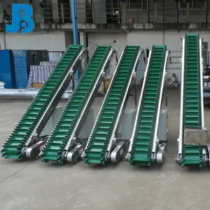 China supplier wholesale price movable inclined green pvc belt conveyor system for warehouse