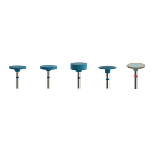 رؤوس طحن سيليكون للأسنان طقم أزيز تلميع راتنج مطاطي لطلاء مركب منخفض السرعة وتلميع لطلاء الزركونيا/البورسلين - Product Image 1