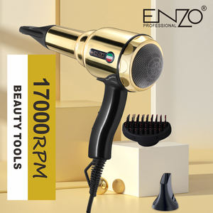 Asciugacapelli Professionale Portatile <span class=keywords><strong>ENZO</strong></span> ad Alta Potenza con Funzione Ionica e Ugello Metallico ad Alta Velocità per Uso Domestico e in Auto - Product Image 4