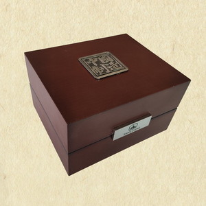 Caja de Madera para Reloj Shan Cheng, Rectangular, de 100 mm de Alto, Embalaje Protector para Almacenamiento de Relojes - Product Image 1