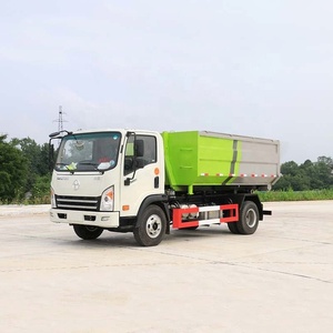 รถบรรทุกติดเครนไฮดรอลิก Dayun 4x2 คุณภาพสูง สำหรับขนย้ายตู้คอนเทนเนอร์แบบ Roll-On Roll-Off - Product Image 4