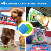 Tapis à lécher en silicone pour chiens et chats avec ventouses Source d'alimentation de charge pour la santé