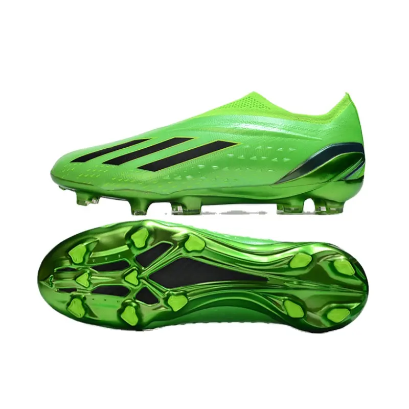 OEM Custom Design China Green Field Competition Football Firm Ground Cleats White Indoor Fg Soccer Boots Football Shoes