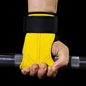 Poignées de gymnastique professionnelles en cuir, protège-paumes pour la musculation, protège-mains pour le cross-training, équipement de fitness personnalisé - Product Image 2