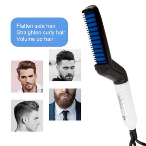 Electric Ceramic <strong>Beard</strong> Straightening Brush Comb Iron Hair <strong>Straightener</strong> for Men - Product Image 6