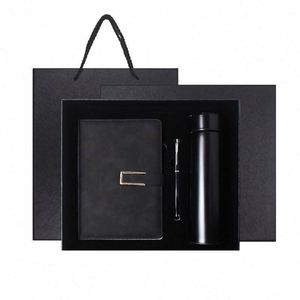 Wholesale Corporate Leather Notebook Gift Sets With Pen and Bottle Customizable Luxury <b>Journal</b> Notebook Promotional Gift Box - Product Image 1