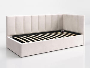 Lit de repos individuel Tom rembourré (90x200) avec rangement <span class=keywords><strong>et</strong></span> <span class=keywords><strong>sommier</strong></span> à lattes - Product Image 3