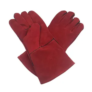 CE EN388 皮革焊接手套安全工作手套