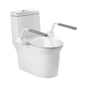 No-Drill Toilet <b>Grab</b> <b>Bar</b> For Elderly With Suction Cup Wall Mounted Zinc Alloy Minimalist Design Bathroom Safety Aid - Product Image 3