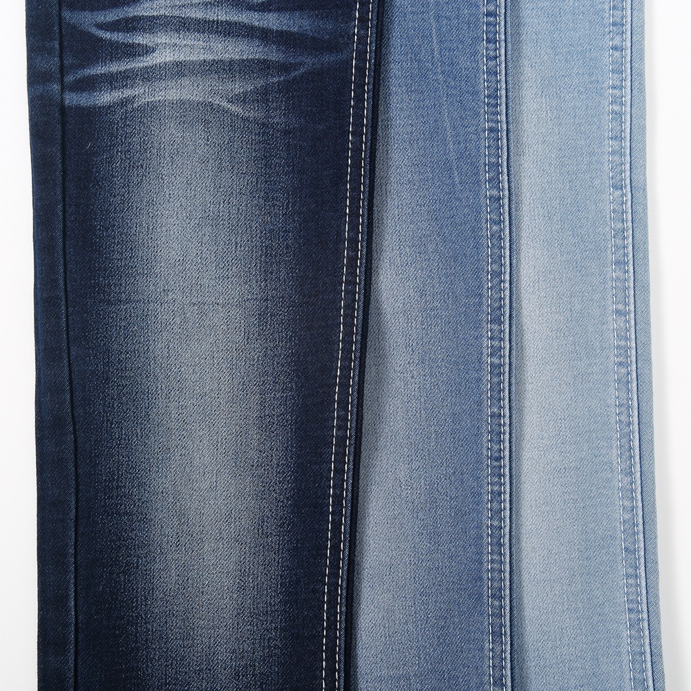 Stock Wholesale TC Elastic China Stock Lot Printed Denim Fabric