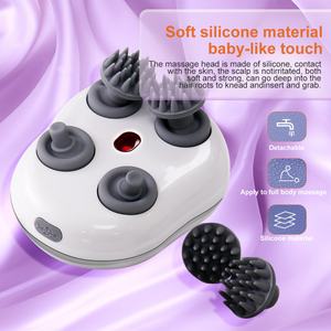 Masajeador Eléctrico Inteligente para el Cuero Cabelludo, Cuidado de la Salud, Relajación, Masaje Corporal y Cervical, Dispositivo Vibrador con Luz Roja que Nutre el Cabello - Product Image 5