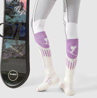 Chaussettes de ski pour jeunes en laine mérinos 7A, antibactériennes, épaisses, chaudes, respirantes, à séchage rapide, tricotées, hiver, ODM
