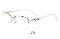 Nouvelles Lunettes Optiques Métalliques Durables pour Femmes, Design Tendance, Verres à Transition de Couleur, Haute Qualité