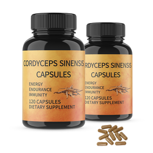Preço fábrica Private Label <span class=keywords><strong>Cordyceps</strong></span> <span class=keywords><strong>Sinensis</strong></span> Cogumelo Herbal Extract <span class=keywords><strong>Cordyceps</strong></span> <span class=keywords><strong>Sinensis</strong></span> Cápsulas - Product Image 1