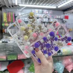 Sang Trọng Lấp Lánh 3D Kim Cương Handmade Loạt Đối Với <span class=keywords><strong>iPhone</strong></span> <span class=keywords><strong>6</strong></span> 7 8 11 12 13 14 15 16 17 Không Khí Cộng Với Pro XS Max Điện Thoại Di Động Trường Hợp - Product Image 2