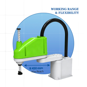 Robot Industrial SCARA de 4 Ejes, Brazo Robótico con Carga Útil de 5 kg y Alcance de 450 mm para Recoger y Colocar, Montaje y Dispensación - Product Image 4