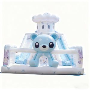 מתנפח קפיצה משולב מגלשה מסחרי PVC קל להתקנה לילדים - Product Image 2