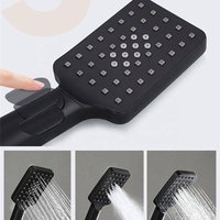 Ensemble de douche à effet pluie en acier inoxydable avec robinets thermostatiques et valve en céramique pour appartements, villas et hôtels