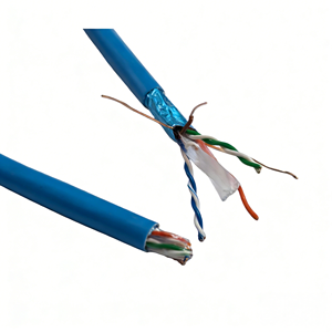 Cable Ethernet para Interiores y Exteriores, Cable de Red Blindado STP FTP Cat6, Certificación Cat6a, Cable LAN Cat 6 SFTP, Cable LAN <span class=keywords><strong>SF</strong></span>/<span class=keywords><strong>UTP</strong></span> <span class=keywords><strong>CAT5E</strong></span> - Product Image 2