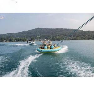 Bateau gonflable en PVC épais, type « banane aquatique », pour la navigation en mer, le surf, le « poisson volant » disco, les jouets de remorquage, la moto aquatique, le bateau rapide - Product Image 4