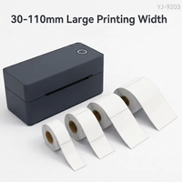 Imprimante d'étiquettes thermiques YUANAIDC YJ9203 4x6, largeur d'étiquette 30-110 mm, imprimante d'étiquettes d'expédition USB pour Shopee Lazada J&T Ninja Van CE FCC